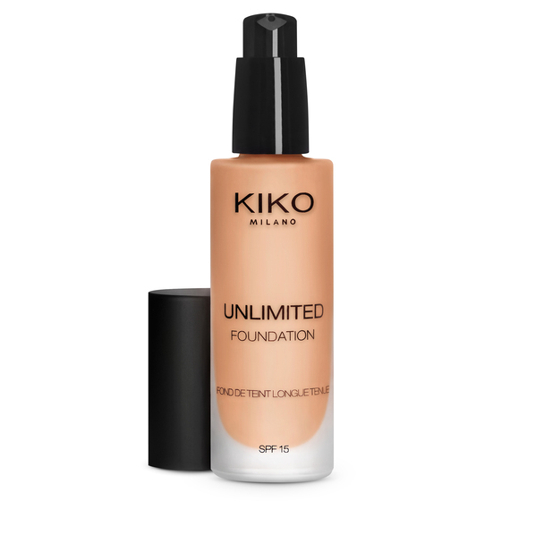 <p>Base fluida de longa duração (até 24 horas**)</p> - Unlimited Foundation SPF 15 - KIKO MILANO