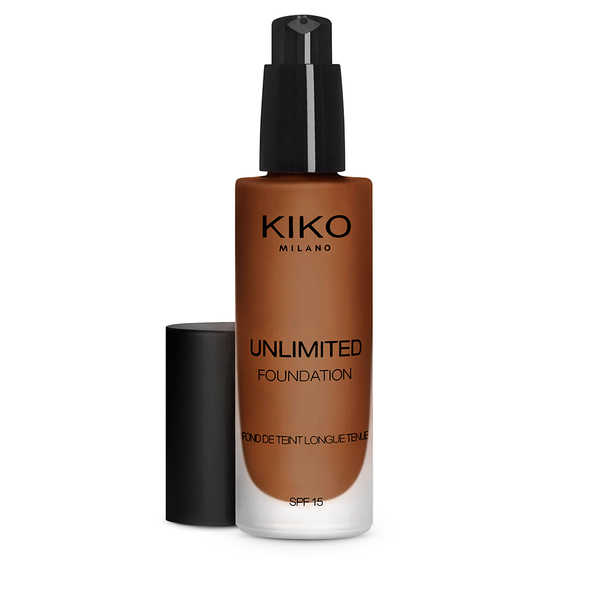 <p>Fondotinta fluido a lunga tenuta (fino a 24 ore**)</p> - Unlimited Foundation SPF 15 - KIKO MILANO