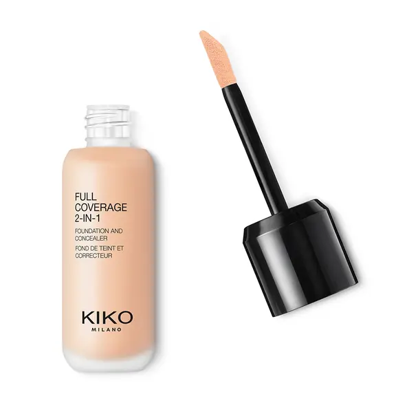 Mocno kryjący podkład i korektor 2 w 1 - Full Coverage 2-in-1 Foundation & Concealer - KIKO MILANO