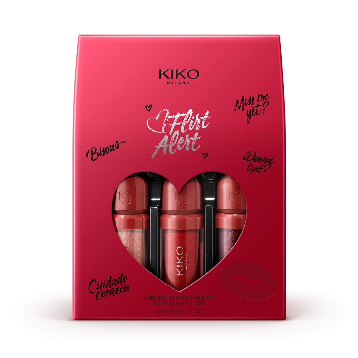 Sets & Kits - Flirt Alert Mini Kisses Maxi Shine Kit 3D Hydra Lip