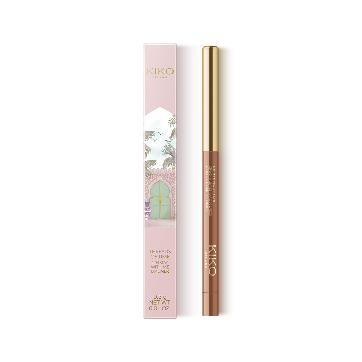 kiko　他の方は購入しないで下さい。 Lip Pencils - Threads of Time 12H Stay With Me Lip Liner - 01 Soft