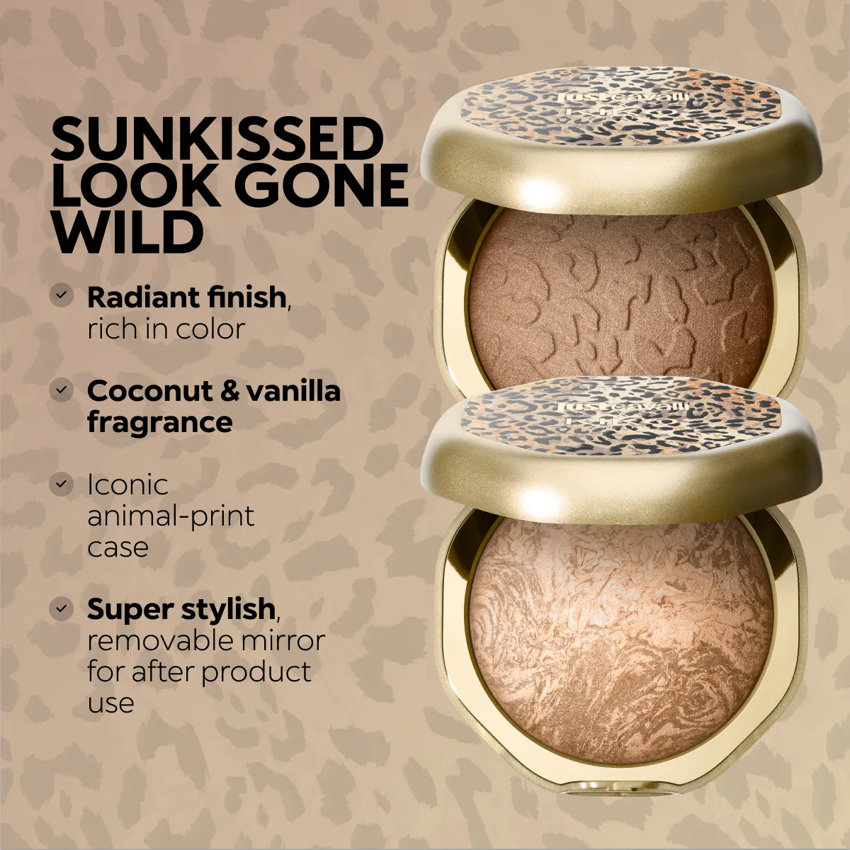 Bronzers & Contours - Just Cavalli X Kiko Milano Party Glam Lumi