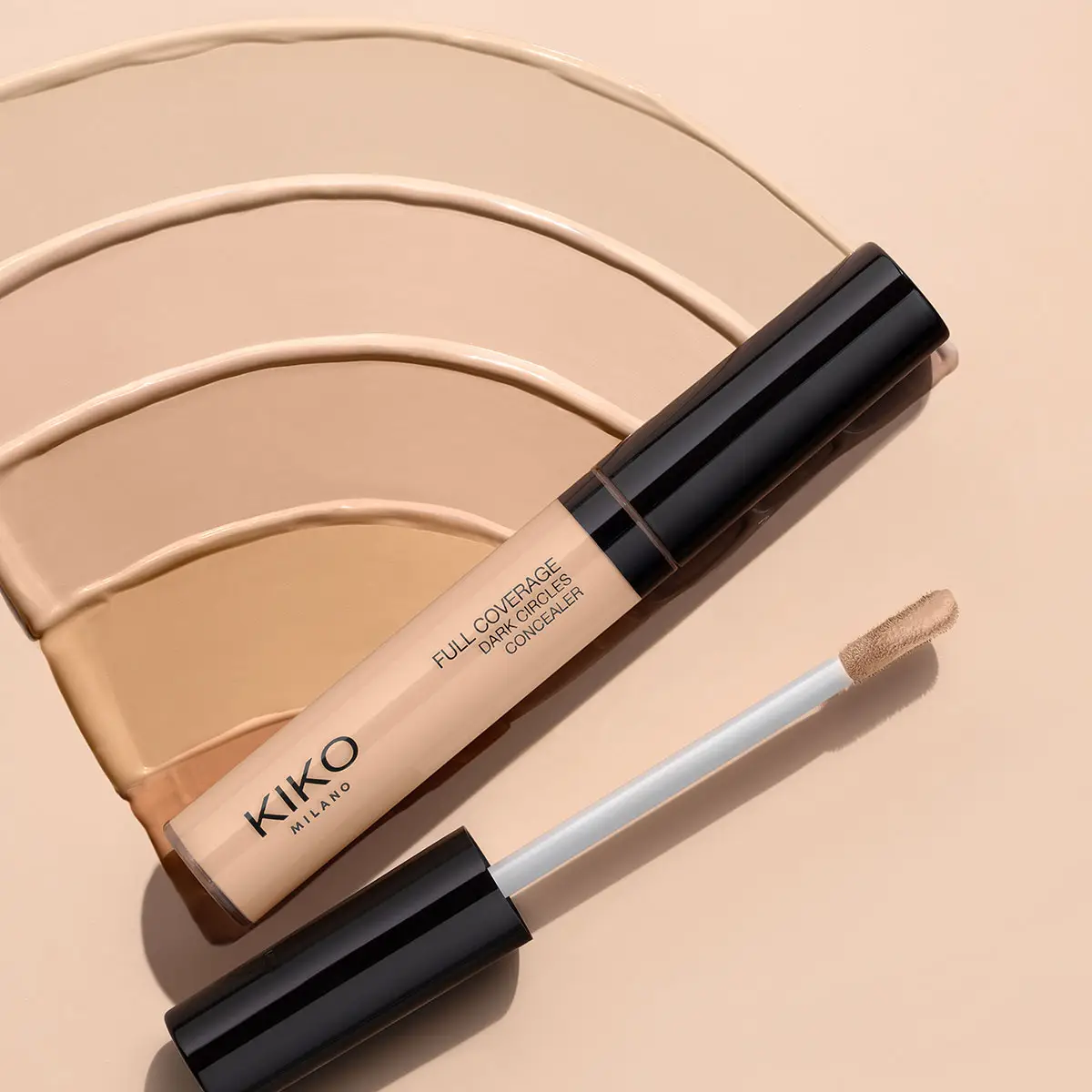 KIKO Milano Full Coverage Dark Circles Concealer – Hohe Deckkraft, 10 Stunden Halt, Mit Applikator