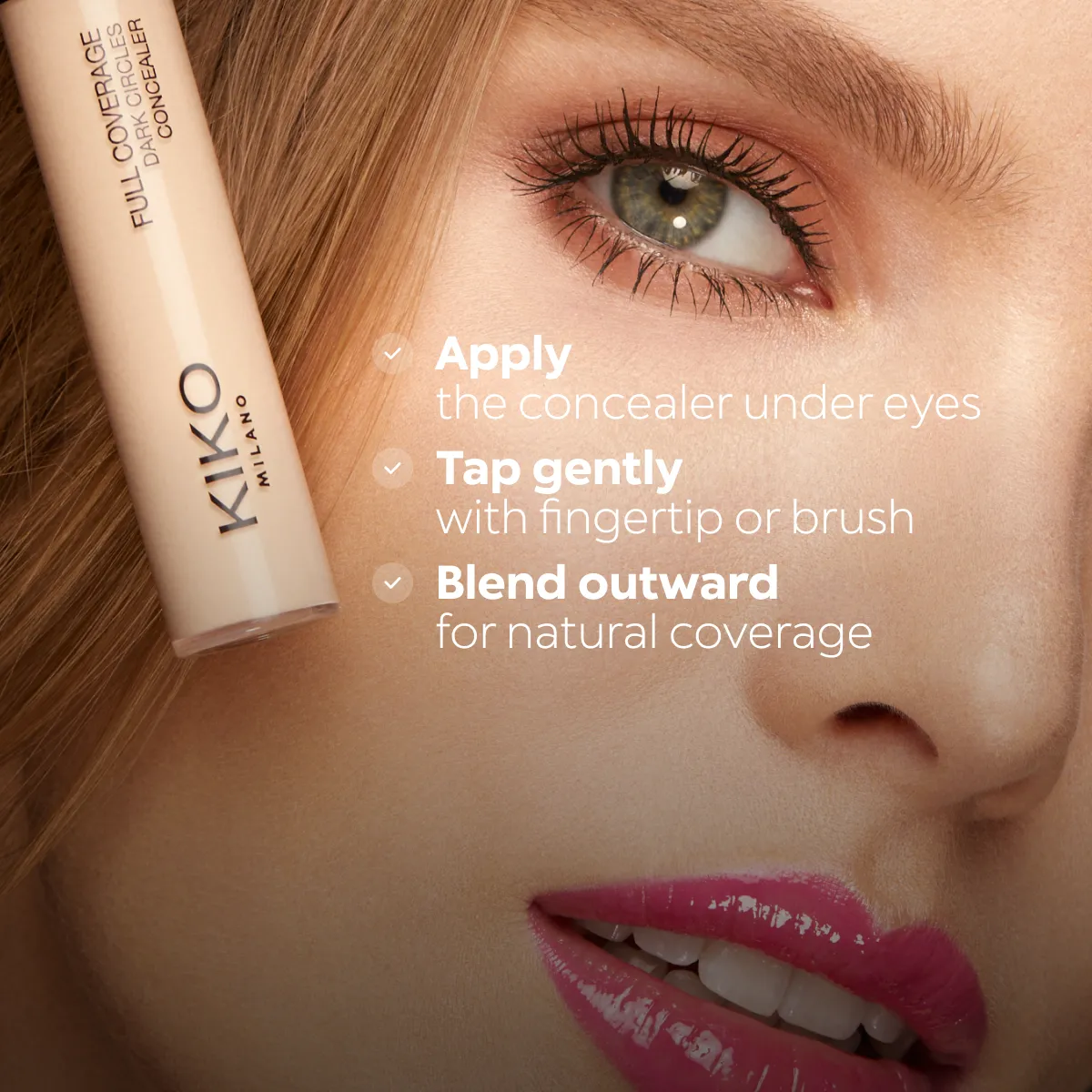 KIKO Milano Full Coverage Dark Circles Concealer – Hohe Deckkraft, Bis Zu 10 Std. Halt, Mit Applikator