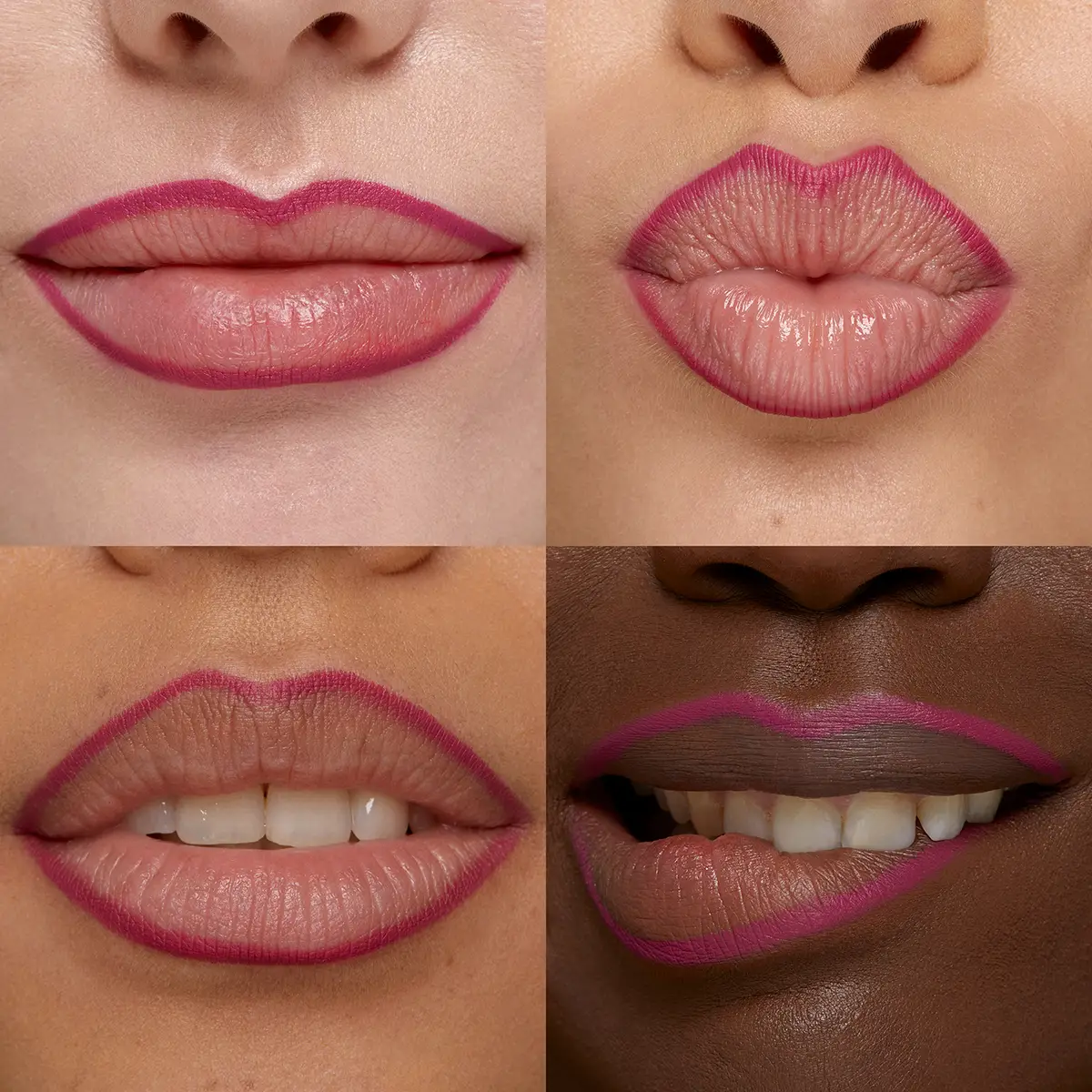 Best Rosy Brown Lip Combo with Rare Beauty Liner and Glossier Fuzz Lipstick, image size:1200x1200