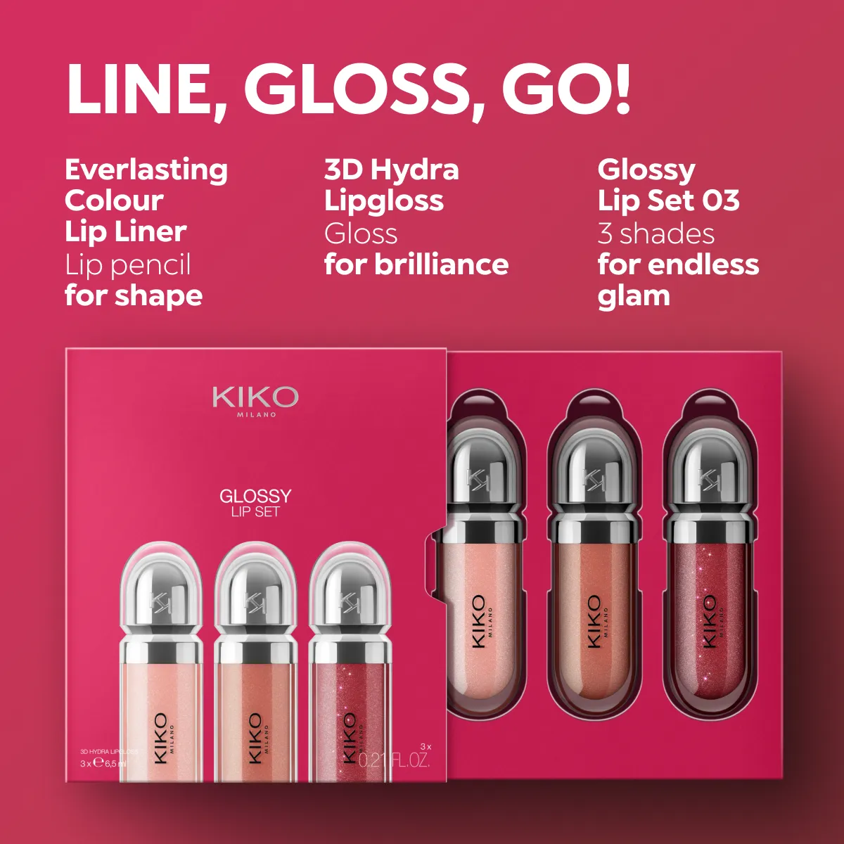 Sets & Kits - Glossy Lip Set 03 | KIKO
