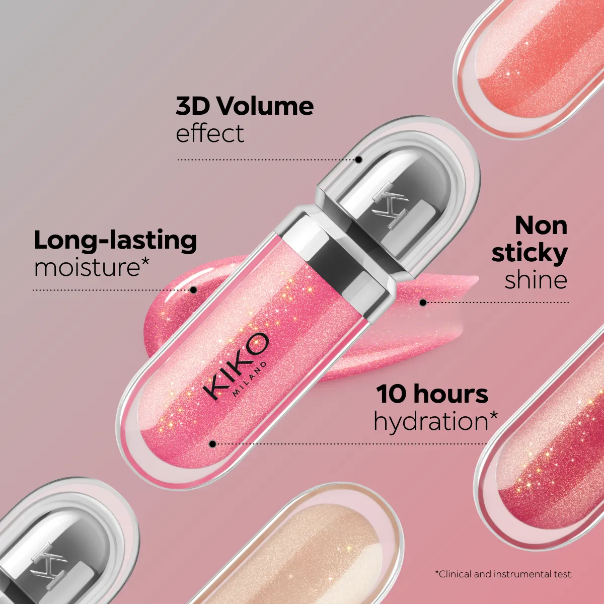 Lip Glosses - 3D Hydra Lipgloss - 33 Pearly Watermelon | KIKO