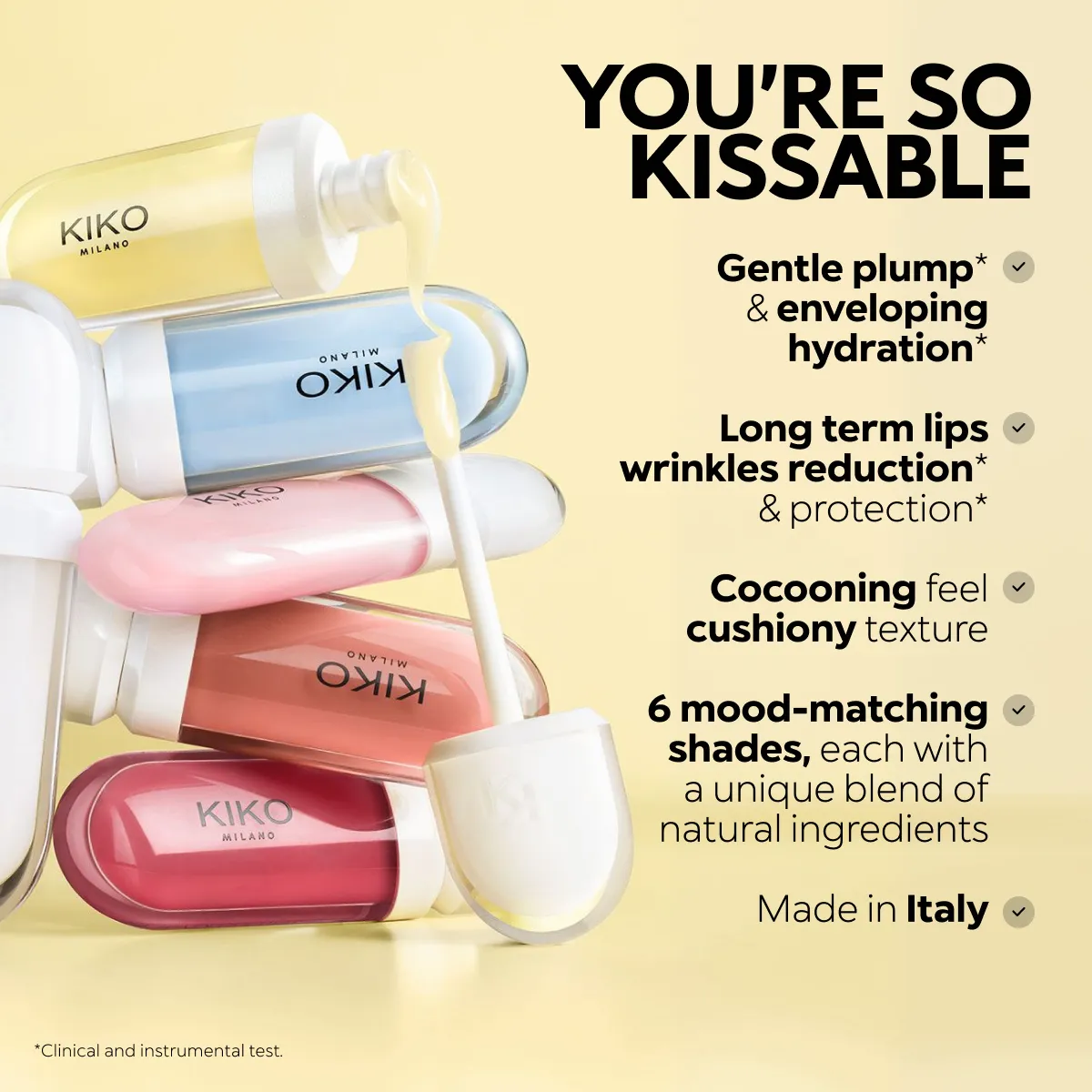 Lip Treatments | Kissable Lip Volume Plumping Lip Cream | KIKO MILANO