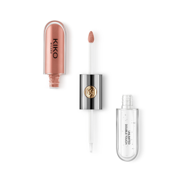 Conjunto de maquilhagem: 2 batons hidratantes e 1 creme aperfeiçoador para  os lábios - Glossy Lip Set - KIKO MILANO