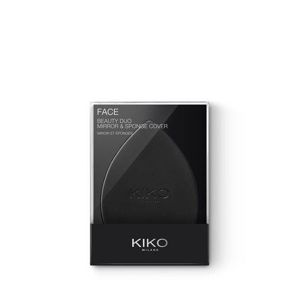 <p>Estojo com espelho contendo duas esponjas para a aplica&ccedil;&atilde;o de bases e corretores fluidos</p> - BEAUTY DUO:  Mirror & Sponge cover - KIKO MILANO