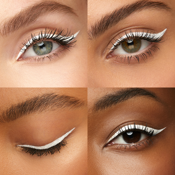 White liquid outlet eyeliner