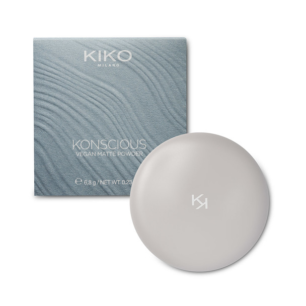 <p>P&oacute; fixador compacto com acabamento mate</p> - KONSCIOUS VEGAN MATTE POWDER - KIKO MILANO