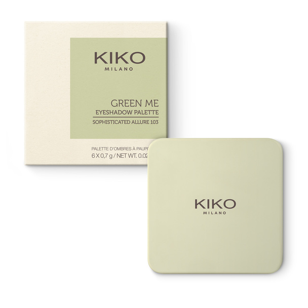 <p>Paleta com 6 sombras multi-finish: mate, perolado e met&aacute;lico</p> - Green Me Eyeshadow Palette - Edition 2020 - KIKO MILANO