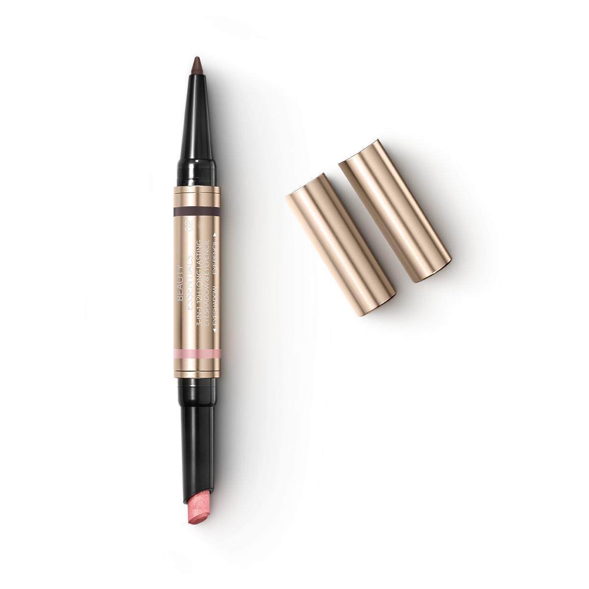 Beauty Essentials 3-In-1 12H Long Lasting Eyeshadow & Eyepencil